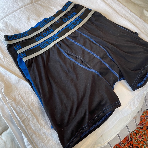 3 Boxers - Blue / Black - Sz:L - Picture 4 of 4